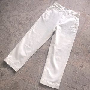 EVERLANE straight leg crop in BONE